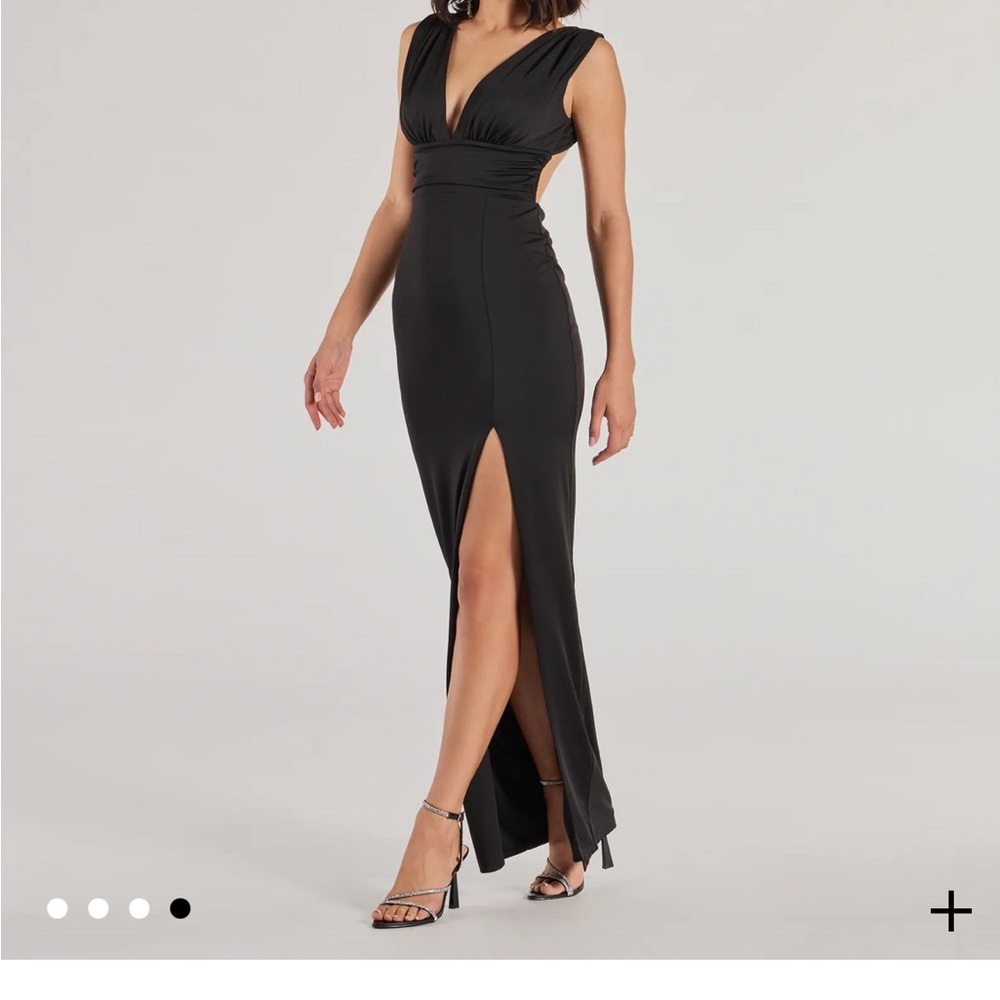Windsor Black Maxi Dress with Slit